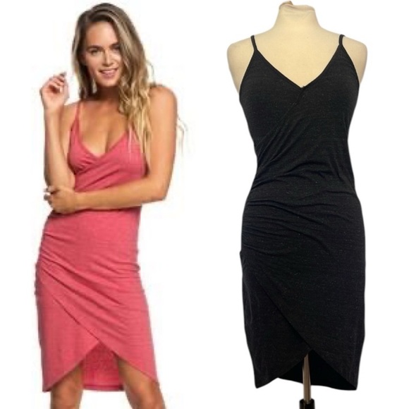 Roxy Bali Bowl Surplice Dress‎ Gray size Medium NWT - Picture 1 of 7